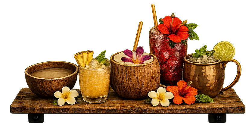 Awa Kava handcrafted drink lineup